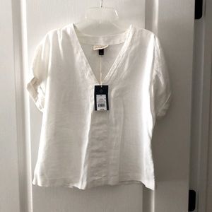 White linen tunic
